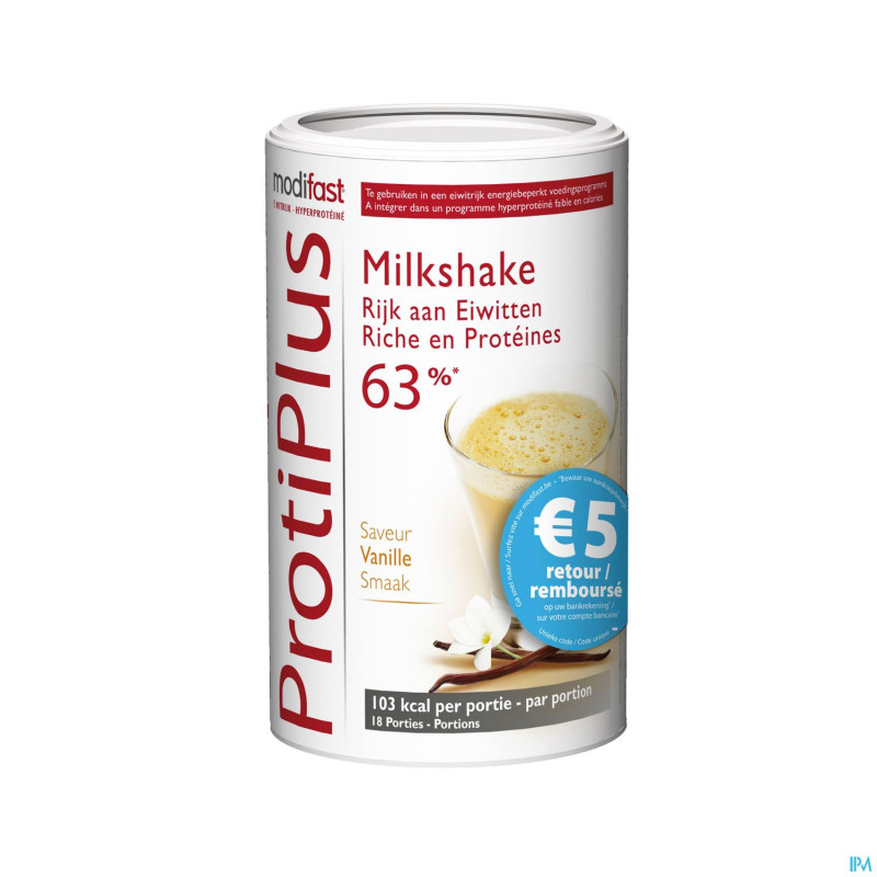 Modifast protiplus milkshake vanille    540g promo