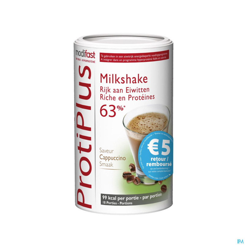 Modifast protiplus milkshake cappuccino 540g promo