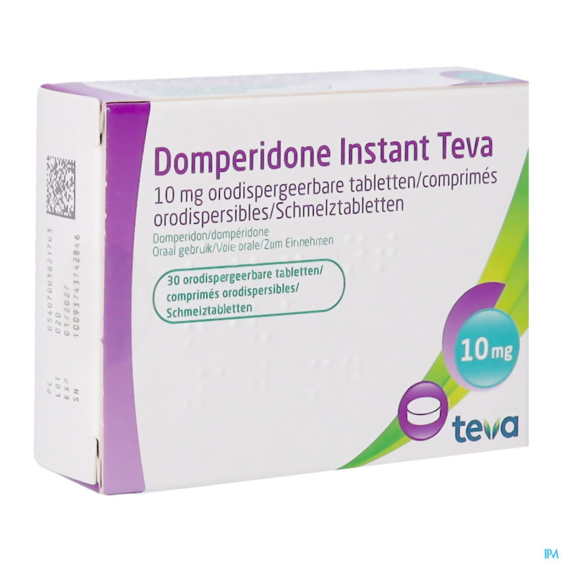 Domperidone instant teva comp orodisp  30 x 10 mg