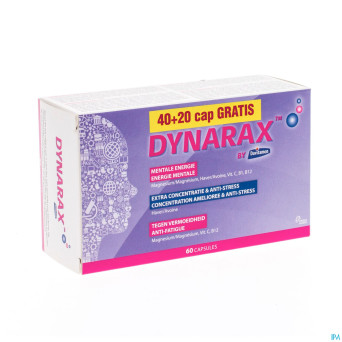Dynarax caps 40+20 gratuit