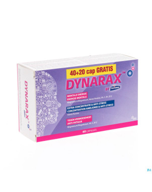 Dynarax caps 40+20 gratuit