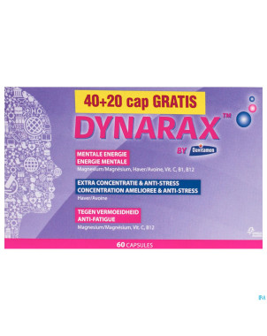 Dynarax caps 40+20 gratuit