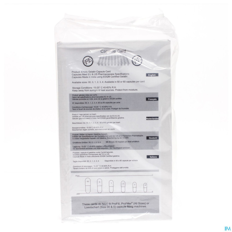 2pharma capsule card transparant 50 nr 0  (950)