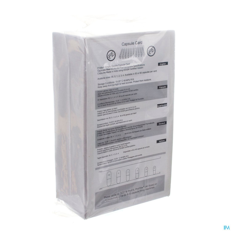 2pharma capsule card transparant 60 nr 1  (1320)