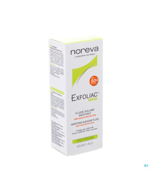 Exfoliac fluide solaire matifiant ip50+ tube  40ml