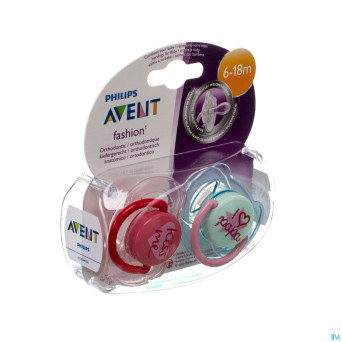 Philips avent sucette fashion double 6-18m    2