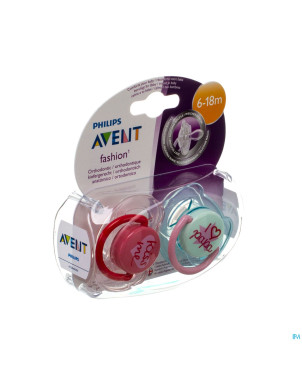 Philips avent sucette fashion double 6-18m    2