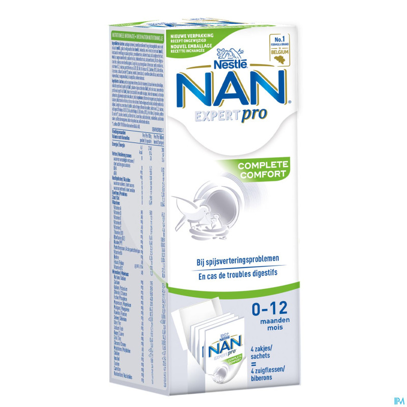 Nan complete comfort lait nourrisson pdr 4x26g