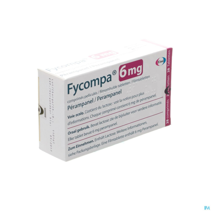 Fycompa  6 mg comp pell 28 x  6 mg