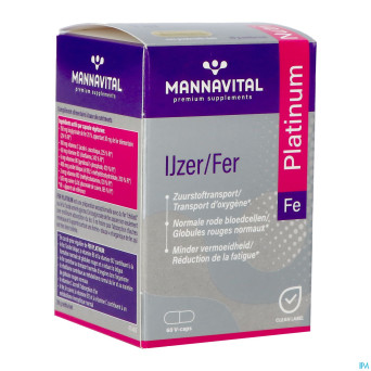 Mannavital fer platinum   v-caps 60