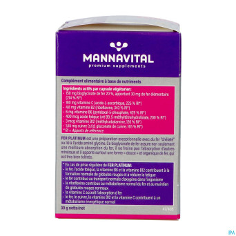 Mannavital fer platinum   v-caps 60