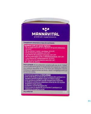 Mannavital fer platinum   v-caps 60