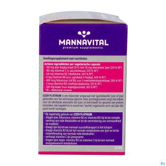 Mannavital fer platinum   v-caps 60