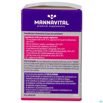 Mannavital fer platinum   v-caps 60