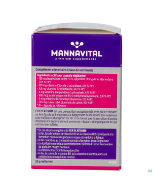 Mannavital fer platinum   v-caps 60