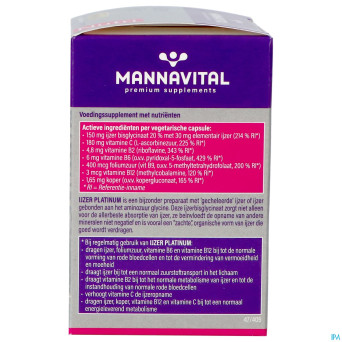 Mannavital fer platinum   v-caps 60