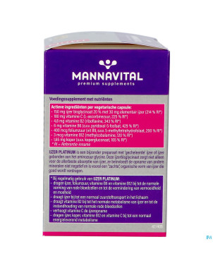 Mannavital fer platinum   v-caps 60