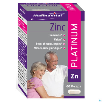 Mannavital zinc platinum v-caps  60