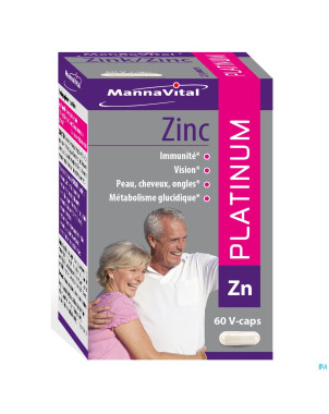 Mannavital zinc platinum v-caps  60