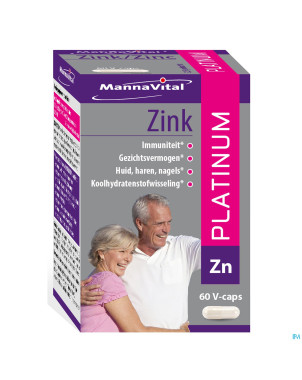 Mannavital zinc platinum v-caps  60