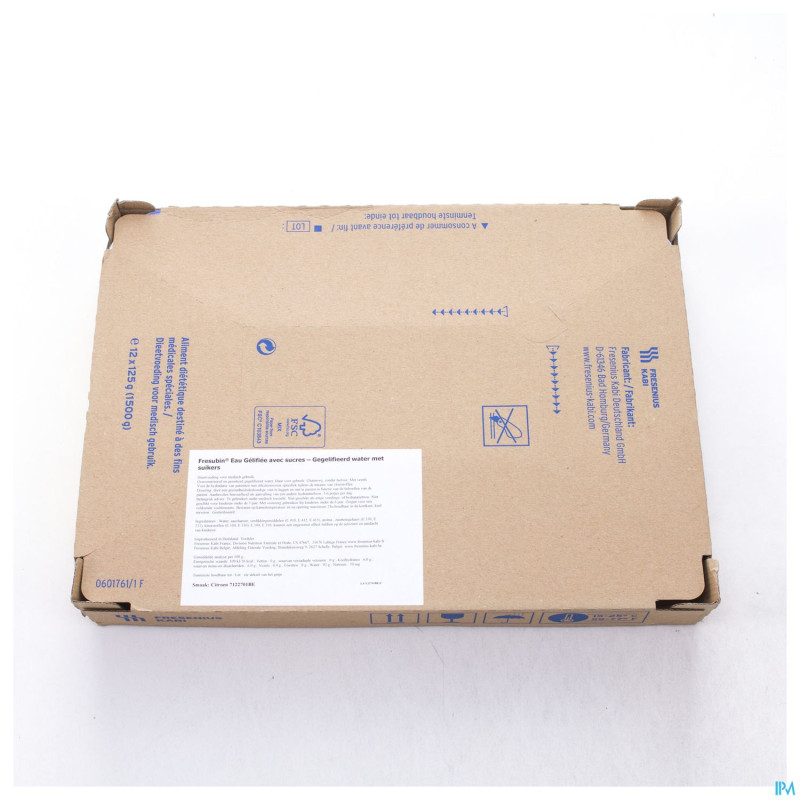Fresubin eau gelifiee sucre citron    12x125g
