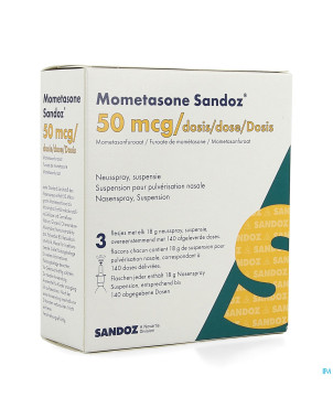 Mometasone sandoz neusspray 3 x 140 1 fl