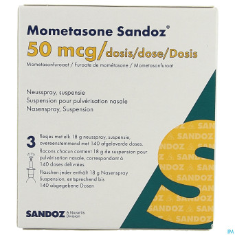 Mometasone sandoz neusspray 3 x 140 1 fl
