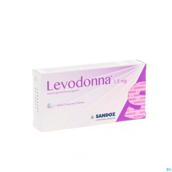 Levodonna 1,5 mg sandoz comp 1 x 1,5 mg