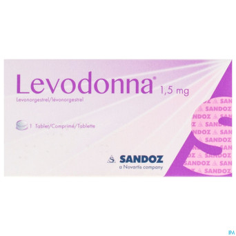 Levodonna 1,5 mg sandoz comp 1 x 1,5 mg