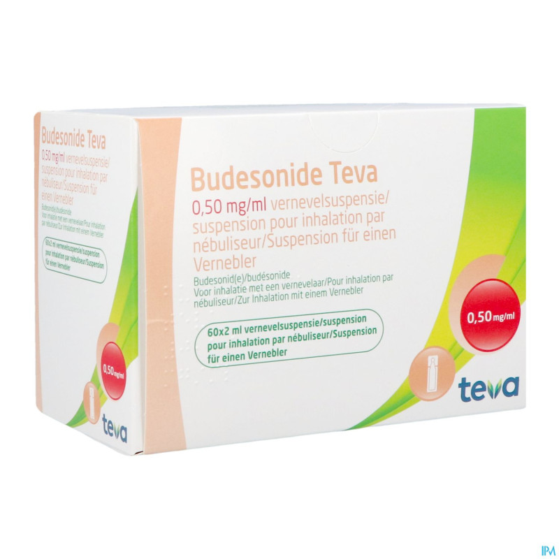 Budesonide teva 0,500mg/ml susp.nebul. 60x2ml
