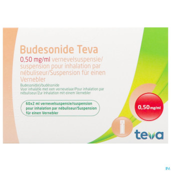 Budesonide teva 0,500mg/ml susp.nebul. 60x2ml