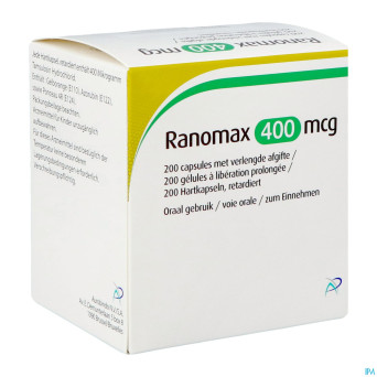 Ranomax apotex 400mcg caps 200 x 400 mcg