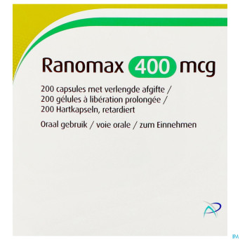 Ranomax apotex 400mcg caps 200 x 400 mcg