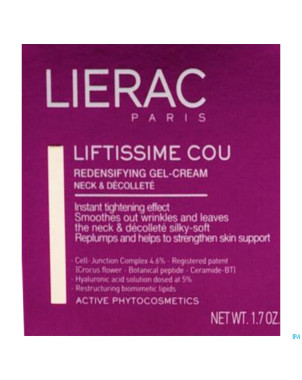 Lierac liftissime creme cou    pot 50ml