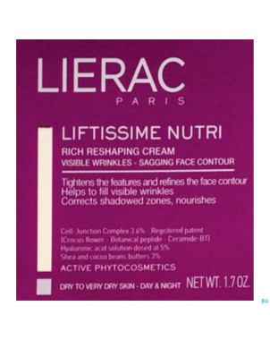 Lierac liftissime creme riche j&n ps&pts pot 50ml