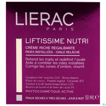 Lierac liftissime creme riche j&n ps&pts pot 50ml