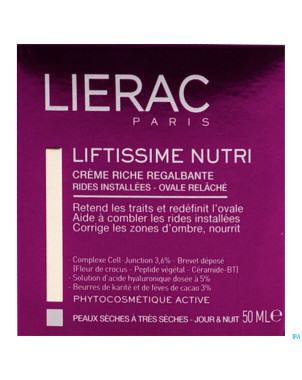 Lierac liftissime creme riche j&n ps&pts pot 50ml