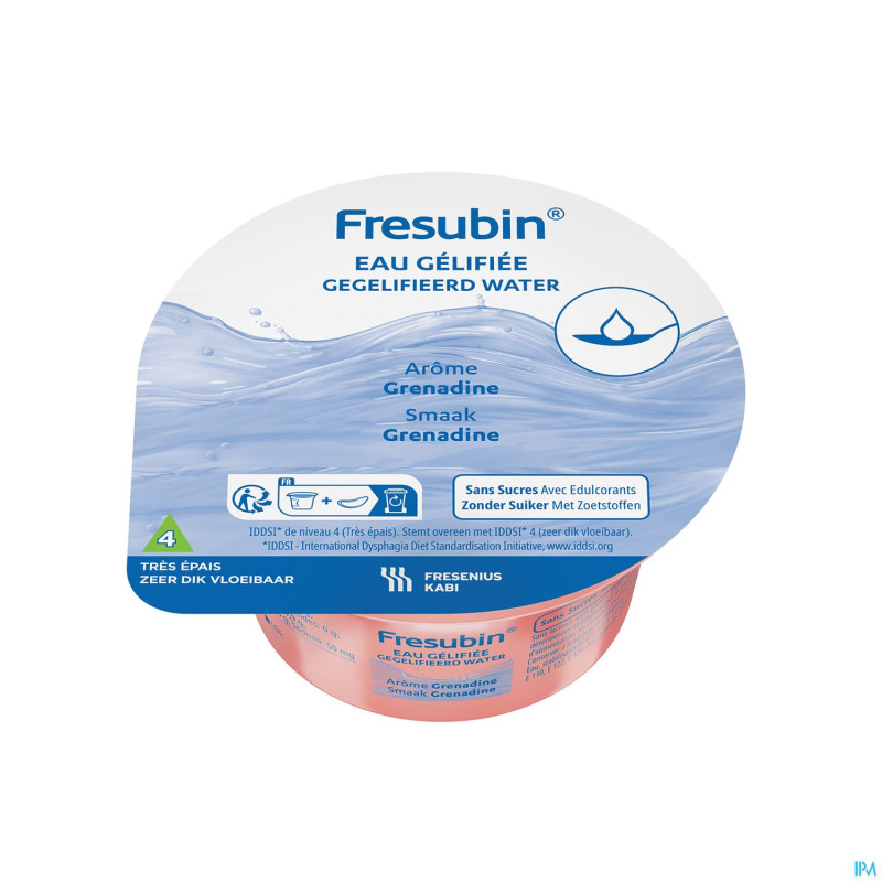 Fresubin eau gelifiee s/sucre grenadine    12x125g