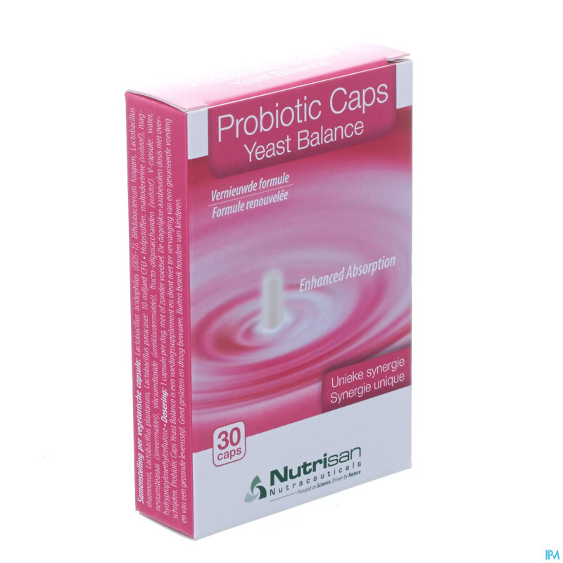 Probiotic caps yeast balance    v-caps 30 nutrisan
