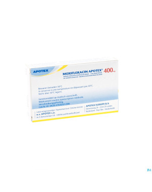 Moxifloxacin apotex 400 mg comp blister  5