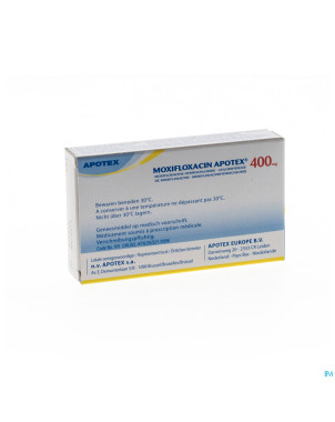 Moxifloxacin apotex 400 mg comp blister 10