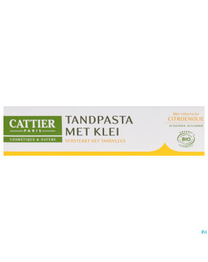 Cattier dentrifrice argile citron    75ml