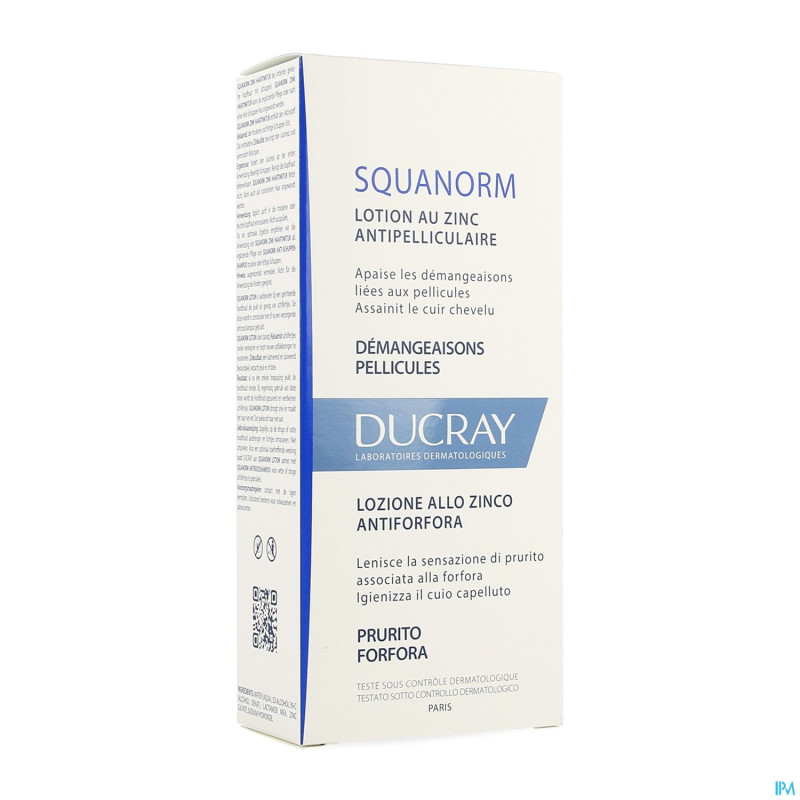 Ducray squanorm lotion a/pellicul. zinc 200ml