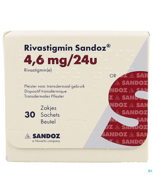 Rivastigmin  4,6mg/24h sandoz disp.transderm.  30