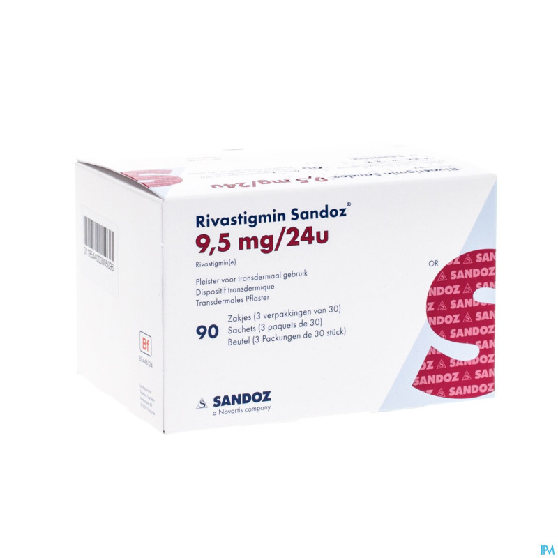Rivastigmin  9,5mg/24h sandoz disp.transderm.  90