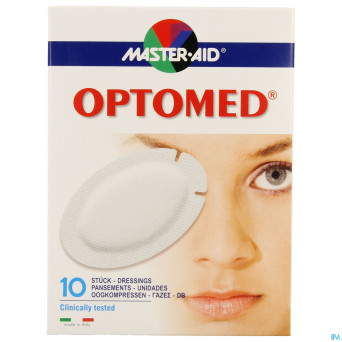 Optomed cp oculaire adh s/latex 96x66mm 10 70118