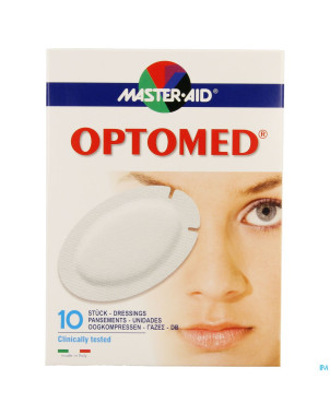 Optomed cp oculaire adh s/latex 96x66mm 10 70118