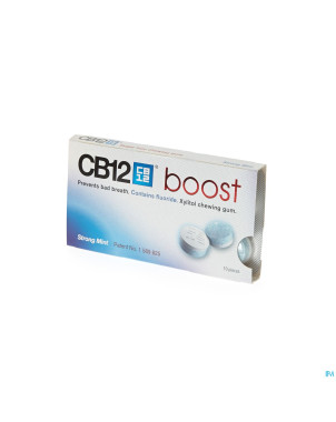 Cb12 boost chewing gum strong mint s/sucre 10