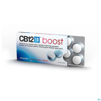 Cb12 boost chewing gum strong mint s/sucre 10