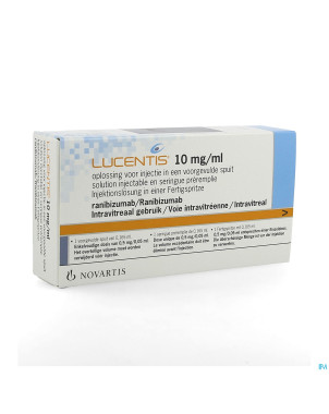 Lucentis 1 ser prerempl 0,165ml sol inj 10mg/ml